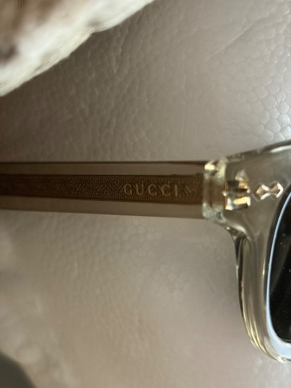 Gucci GG0182S Square-Frame Luxury Sunglasses Transparent Acetate Frame Green/Gre - Picture 16 of 16